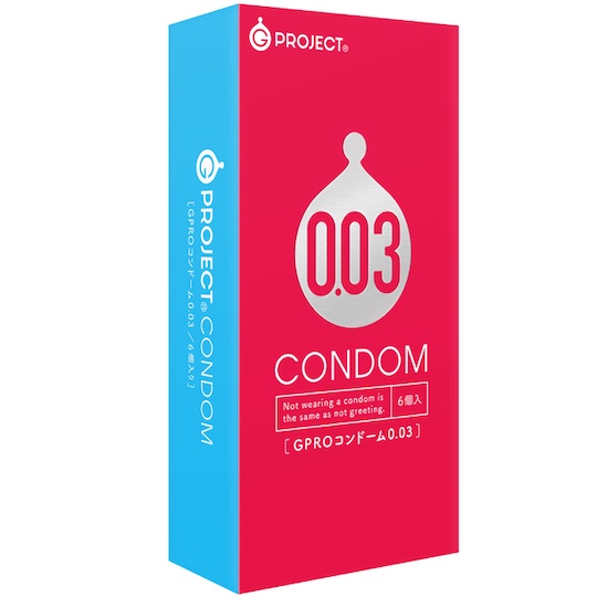 G Project Condoms 0.03 (6 Pack) - Natural fit, ultra-thin contraception - Kanojo Toys