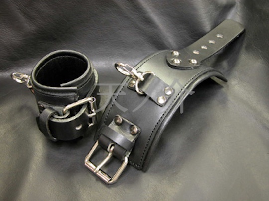 Luxury Leather BDSM Wrist Cuffs - High-quality hand restraints - Kanojo Toys