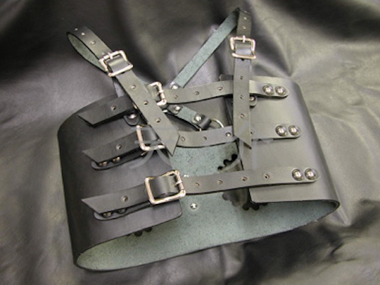 Leather Exposed Breasts BDSM Restraint Corset - Chest/bra harness - Kanojo Toys