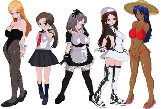 3D Custom Girl USB Onacon Set - Interactive game and onahole masturbator - Kanojo Toys