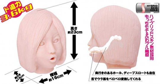 Candy Face Moe Japanese Girl Blow Job - Face-shaped oral sex masturbator - Kanojo Toys