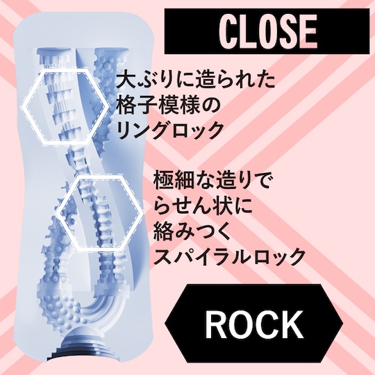 Men's Max Xross Close - Transparent masturbator with two penetration courses - Kanojo Toys