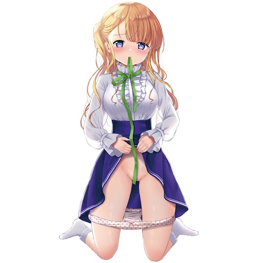 I Took off My Stripy Panties Toroman Yui Onahole - Japanese girl masturbator with panties and smell lube - Kanojo Toys