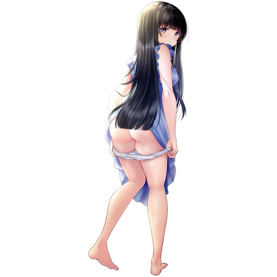 I Took off My Stripy Panties Yawaman Hina Onahole - Japanese girl masturbator with panties and smell lube - Kanojo Toys
