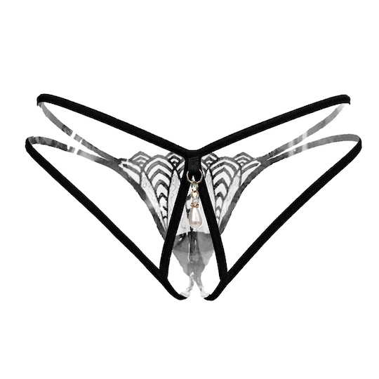 Sexy Jomon Panties Black - Japanese history-inspired seductive lingerie - Kanojo Toys