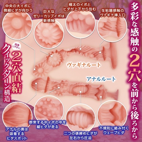 Inwaku Merciful Mermaid Schoolgirl Hips Onahole Soft - Realistic double hole masturbator - Kanojo Toys