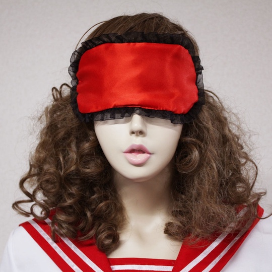 Reversible Eye Mask - Red and black color - Kanojo Toys