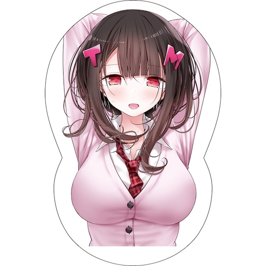 Oppai Board Cover 9 Pink-Eyed Busty Schoolgirl - JK character breasts paizuri fetish toy - Kanojo Toys