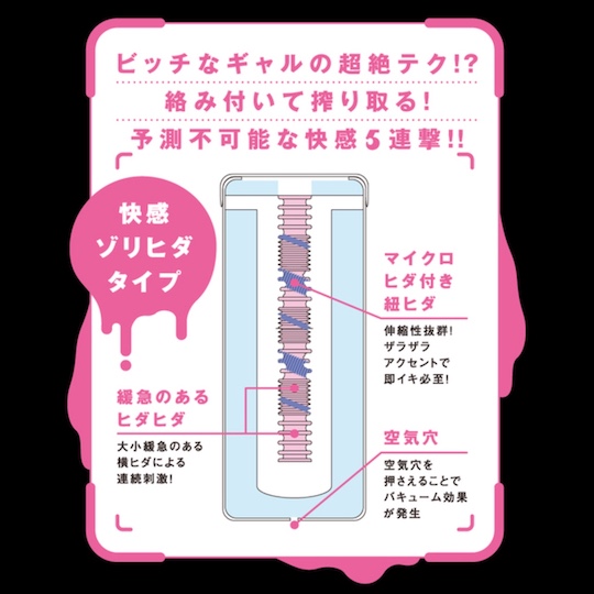 Himekano Gyaru Slut Zorihida Masturbation Cup - Ero illustrator M&U character pocket pussy toy - Kanojo Toys