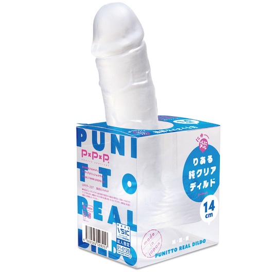 New Punitto Real Dildo Clear 14 cm - Japanese penis toy - Kanojo Toys