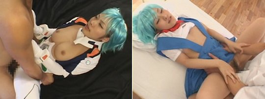 Evangelion Rei Ayanami Cosplay Anime Bukkake from Ifrit SOD - Japanese animation character costume porn Soft on Demand - Kanojo Toys