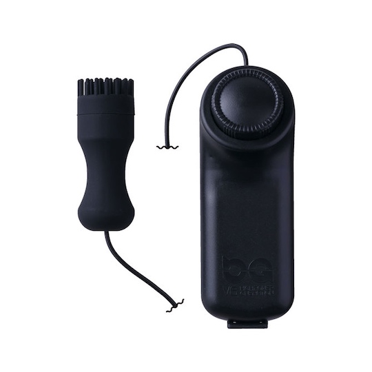 Moeko Rolling Brush Vibrator Black - Sensitive vibe for nipples, clitoris - Kanojo Toys