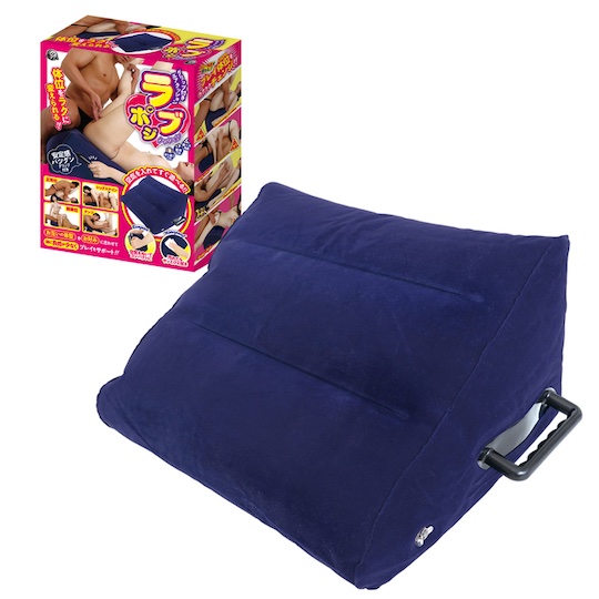 Love Position Cushion - Inflatable sex support wedge with handles - Kanojo Toys