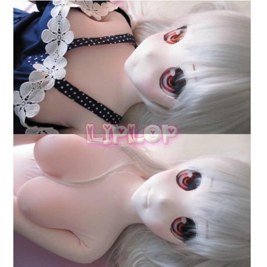 Lip Lop Love Doll with Red Eyes - Cute anime-style life-size cloth sex doll - Kanojo Toys