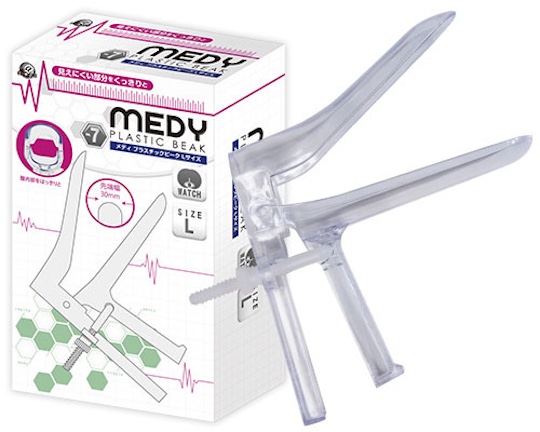 Medy Plastic Beak L Vaginal Speculum - Tool for viewing inside vagina - Kanojo Toys