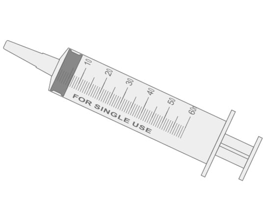 Medy Plastic Anal Syringe 60 ml (2 fl oz) - Butthole-cleaning douche kit - Kanojo Toys