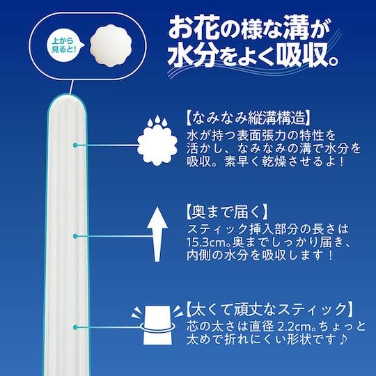 Ikuno Nagisa After Dry Keisodo Drying Stand - Diatomite stick for drying masturbator toys - Kanojo Toys