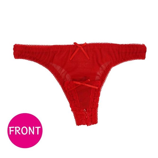 Sexy Vibrator Panties (Red) - Underwear for bullet vibes - Kanojo Toys