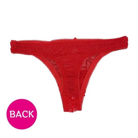 Sexy Vibrator Panties (Red) - Underwear for bullet vibes - Kanojo Toys