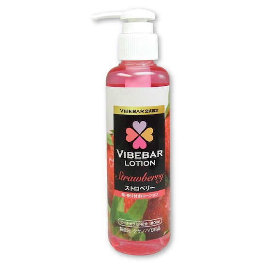 Vibe Bar Lotion Strawberry Lubricant - Lube by women, for women - Kanojo Toys