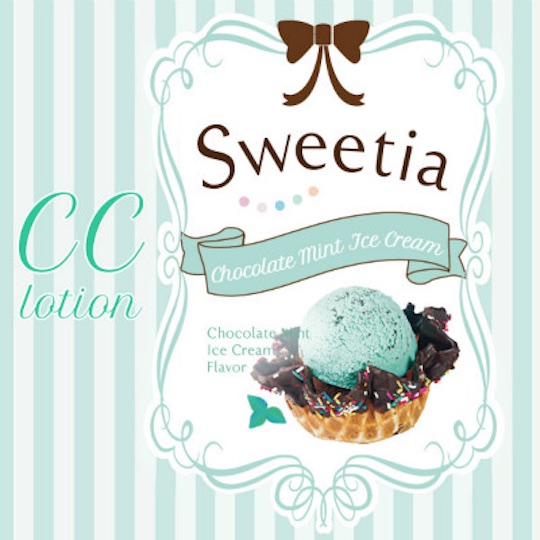 CC Lotion Sweetia Chocolate Mint Ice Cream Lubricant - Flavored lube - Kanojo Toys
