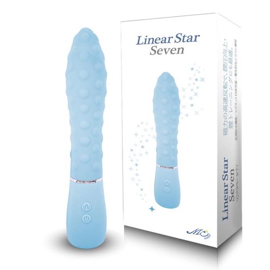 Linear Star Seven Vibrator Blue - Vibrating dildo for women - Kanojo Toys