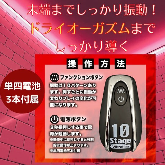 Back Fire 10 Anus Break Vibrator - Vibrating anal plug - Kanojo Toys