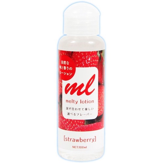 Melty Lotion Strawberry Lubricant - Flavored, scented lube - Kanojo Toys