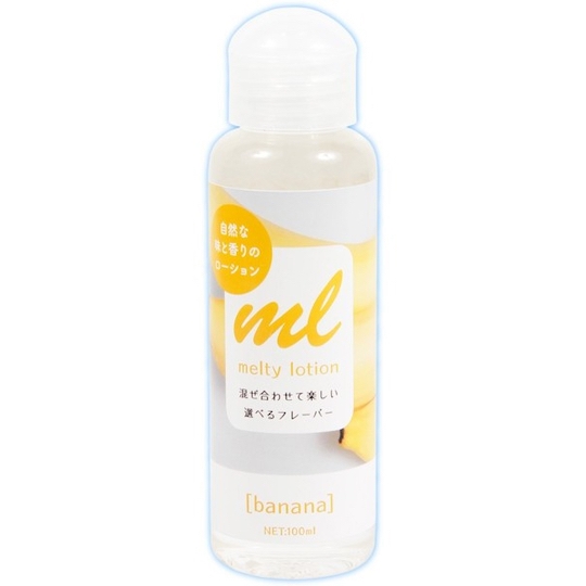 Melty Lotion Banana Lubricant - Flavored, scented lube - Kanojo Toys