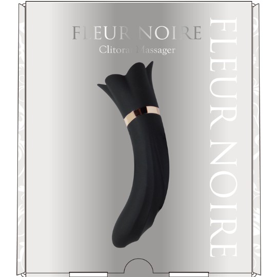 Fleur Noir Rotor Clitoral Massager - Dual vibrator with suction and vibration functions - Kanojo Toys