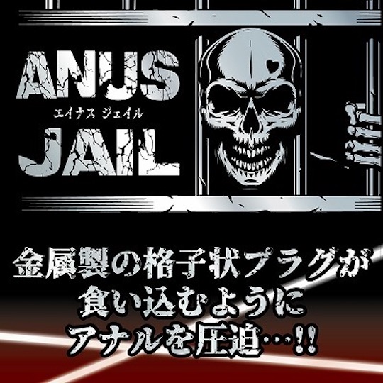 Anus Jail Metal Butt Plug L - Metallic anal toy - Kanojo Toys