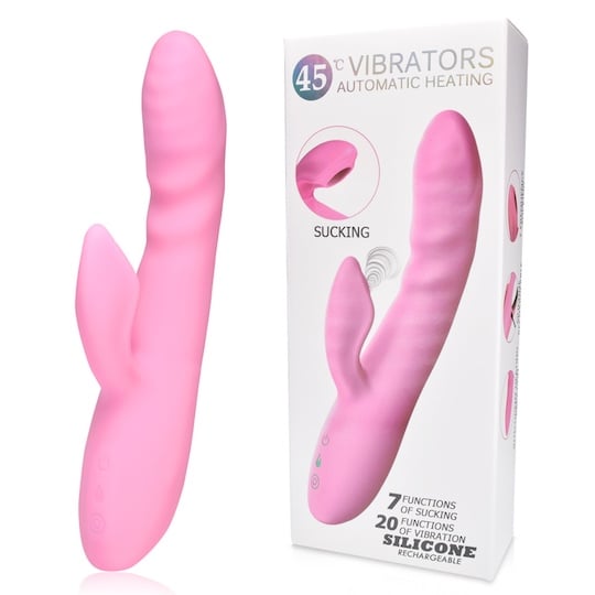 Legendary Vibrator Pink - Vibrating vaginal dildo with clitoral sucking - Kanojo Toys