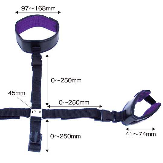 Orgasm Guaranteed BDSM Toy Neck and Wrist Restraints - Collar with handcuffs for bondage play - Kanojo Toys