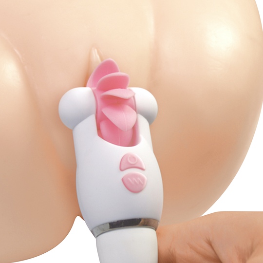 Hyper Twin Vibrating Pinwheel Dildo - Vibrator toy for vaginal and clitoral stimulation - Kanojo Toys