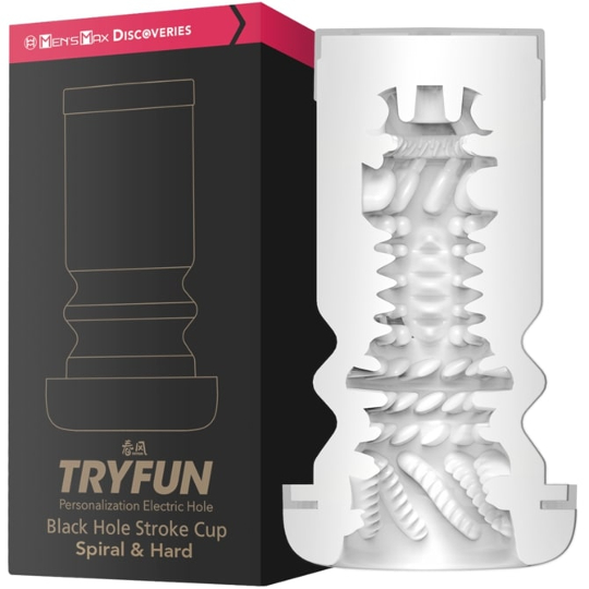Tryfun Black Hole Stroke Cup Inner Cup Spiral and Hard - Replacement sleeve for Tryfun Black Hole Stroke Cup masturbation machine - Kanojo Toys