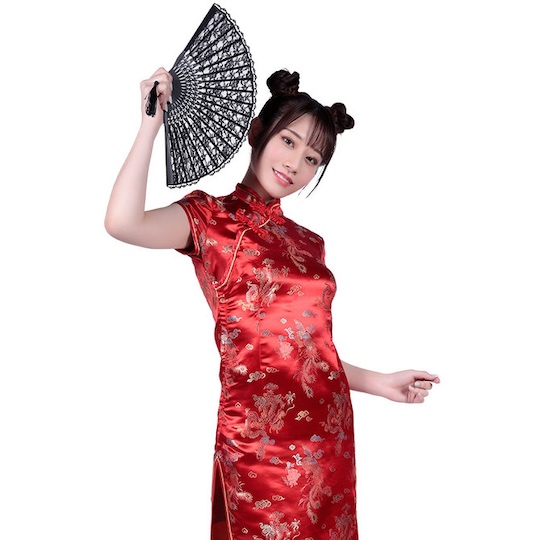 Cheongsam Dress Long Red - Sexy qipao costume - Kanojo Toys