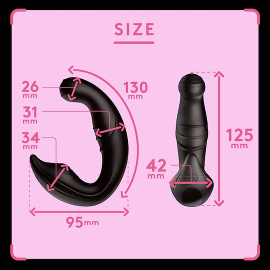 Kuchu-Kuchu Vibe 9 Curving Finger G-Spot Vibrator - Double-ended vibrating dildo - Kanojo Toys