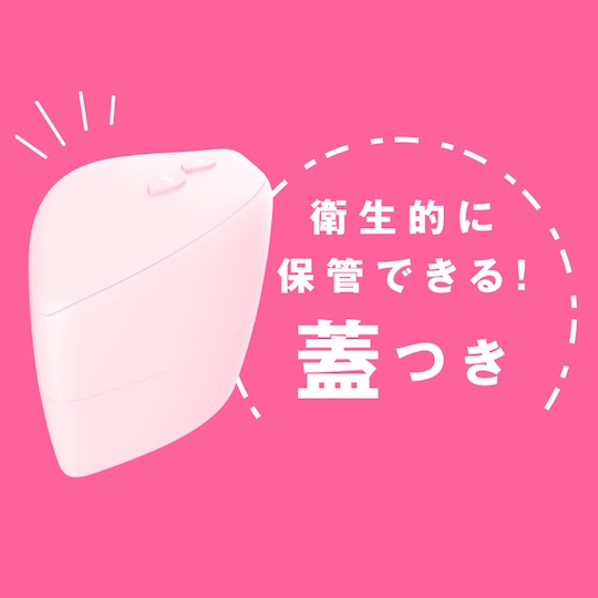 Poka-Poka Cunni Rotor Clitoris Vibrator Plus Pink - Heated vibe toy for clitoral licking - Kanojo Toys
