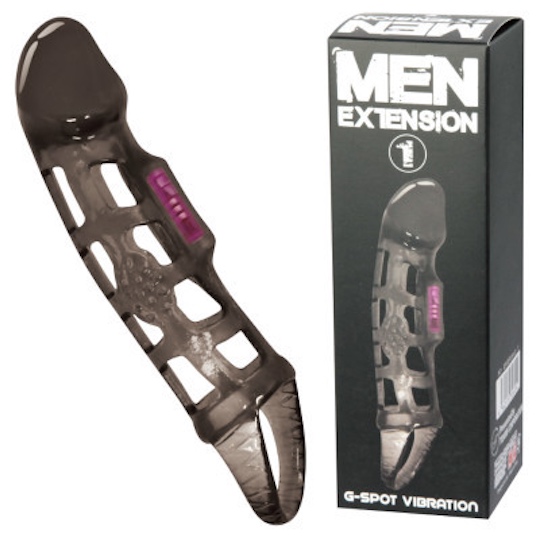 Men Extension 1 Vibrating Penis Extender G-Spot Version - Cock extension sleeve with vibrator - Kanojo Toys