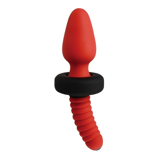 Minority Extra Thick Anal Vibrating Plug Red - Thick anal vibrator - Kanojo Toys