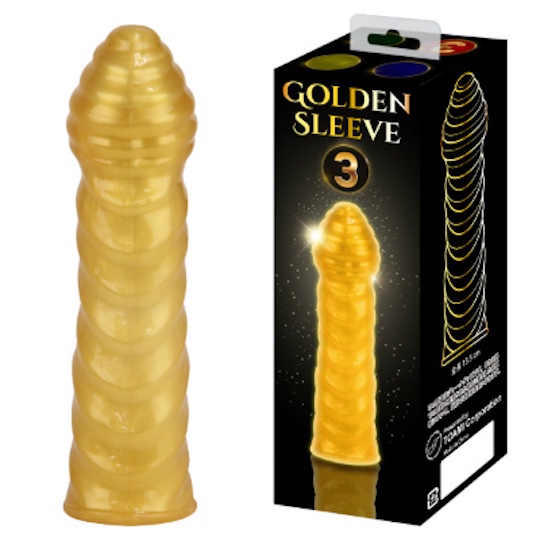 Golden Sleeve 3 - Penis extension sleeve - Kanojo Toys