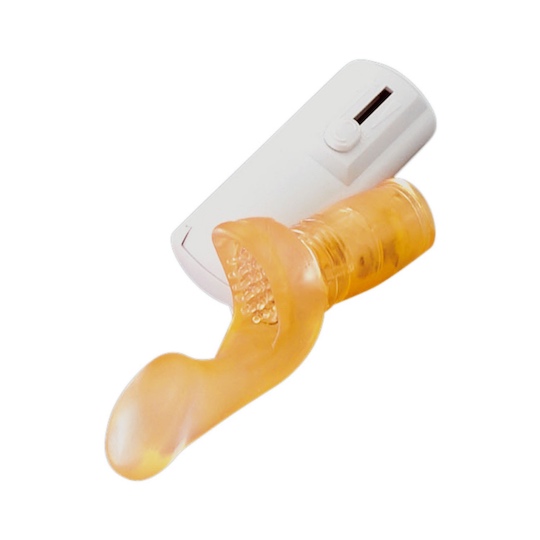 Orgaster Vibrator Orange - Vaginal and clitoral vibe - Kanojo Toys