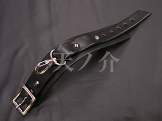 Instant BDSM Leather Ankle Cuffs Basic - High-quality feet restraint toys - Kanojo Toys