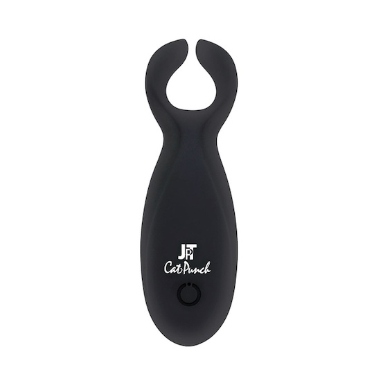 CatPunch Yummy Pinch-Bul Rotor Vibrator Black - Vibrating bull's-horn pinchers for nipples - Kanojo Toys