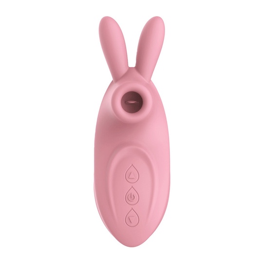 CatPunch Nomnom Bunny Rotor Vibrator Pink - Vibe and suction toy for nipples, clitoris - Kanojo Toys