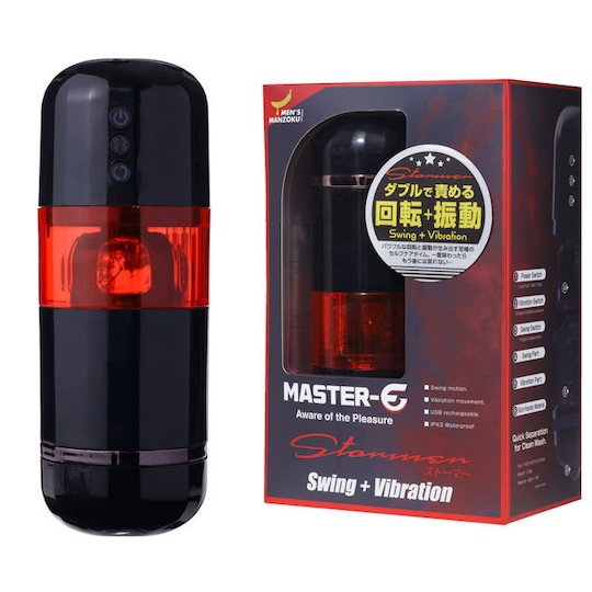 Master-E Stormer - Powered masturbator with swing, vibration functions - Kanojo Toys