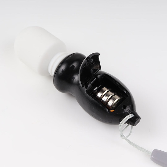 Poporo Mini Denma Vibrator Black - Compact massager wand vibe - Kanojo Toys
