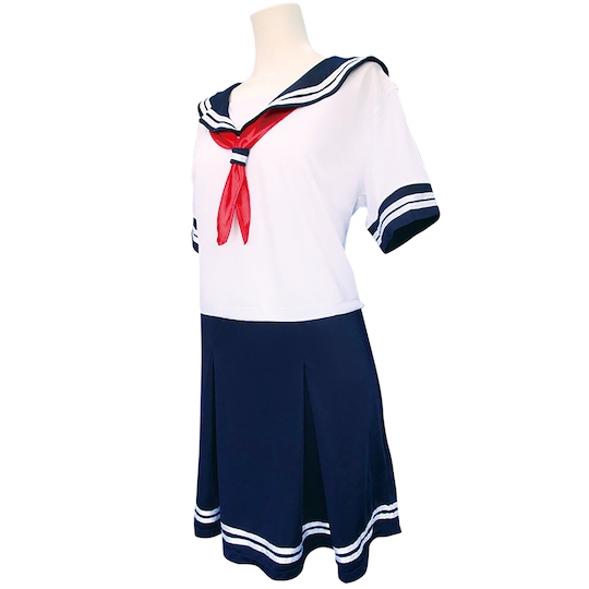 Short Sleeve Sailor School Uniform Pajamas for Otoko no Ko - JK Japanese schoolgirl male crossdresser costume - Kanojo Toys