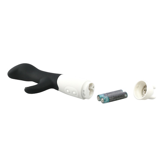 Kishin V-Shocker Vibrator Black - Vaginal G-spot and clitoral vibe toy - Kanojo Toys