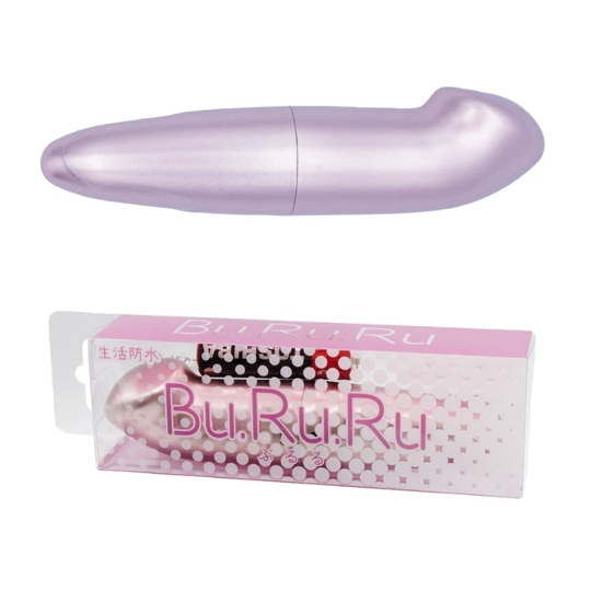 BuRuRu Vibrator Champagne Pink - Metallic-looking G-spot stimulation vibe toy - Kanojo Toys